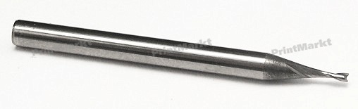 Спиральная концевая фреза Duratech с двумя режущими кромками D=1 мм, 3/40, DEHM