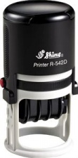 Датер с полем для текста (42 мм диаметр) Printer R-542D, Shiny, в ассортименте