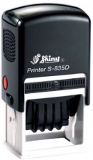 Датер с полем для текста (30 х 20 мм) Printer S-835D, Shiny, в ассортименте