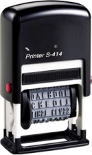 Штамп с 12 бухгалтерскими терминами (4мм) Printer S-414, Shiny, в ассортименте