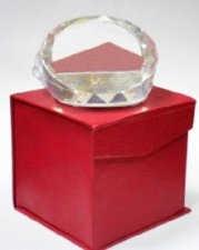 Фотокристалл (заготовка) SJ63 Шар с откосом (Incline Ball-Shaped Crystal), 80х80мм