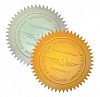 Стикеры для рельефной печати А4 (24штуки), Shiny, зеленый, красный