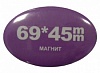 Заготовки значков овальные, магнит, 45х69мм
