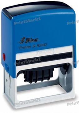 Датер с полем для текста (65 x 30 мм) Printer S-834D, Shiny, в ассортименте