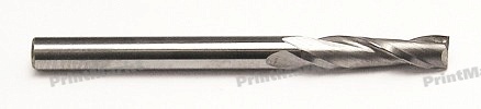 Спиральная концевая фреза Duratech с двумя режущими кромками D=3.175 мм, 12/40, DEHR