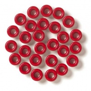 Люверсы PrintMarkt, красные, d 4 мм в ассортименте