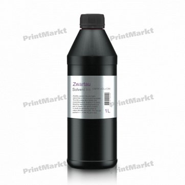 Сольвентные чернила для широкоформатной печати Zwartau Solvent Black 1L