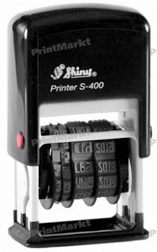 Датер Printer S-400, 4мм, Shiny, в ассортименте