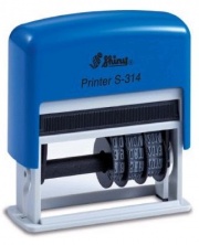 Мини-датер Printer S-314 с полем для текста слева от даты, Shiny, в ассортименте