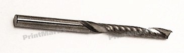Спиральная концевая фреза Duratech с одной режущей кромкой D=3.175 мм, 17/40, SERM