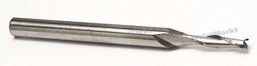 Спиральная концевая фреза Duratech с двумя режущими кромками D=2 мм, 8/40, DEHM