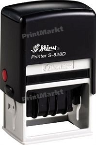 Датер с полем для текста (56 x 33 мм) Printer S-828D, Shiny, в ассортименте