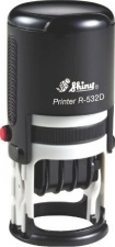 Датер с полем для текста (32 мм диаметр ) Printer R-532D, Shiny, в ассортименте
